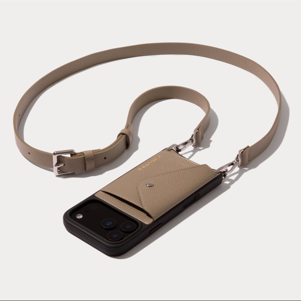 Bandolier Tan Phone Case with Strap